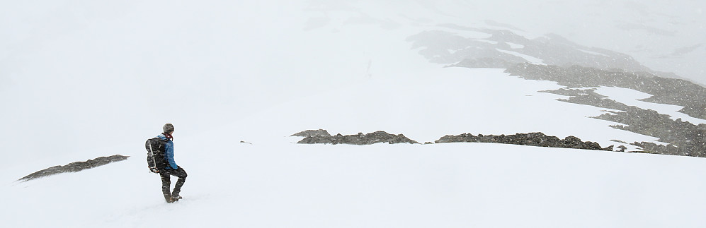 Snøvær i juli.