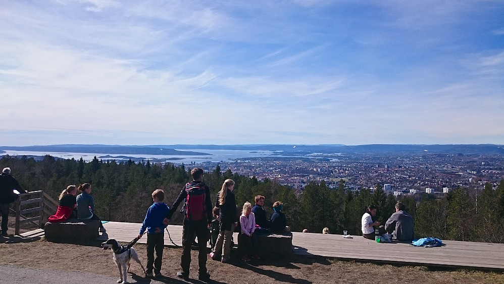 Utsikt fra Grefsenkollen mot bl.a. Oslofjorden