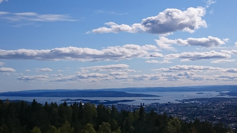 Utsikt fra Grefsenkollen mot Oslofjorden