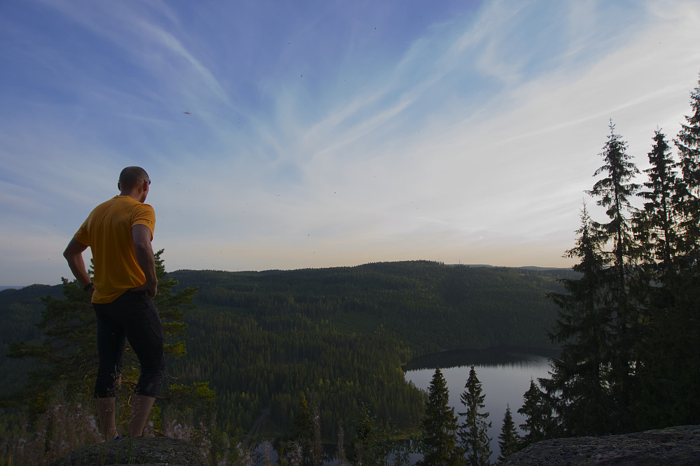 Fra utsiktspunktet på Øyungskollen, mot Øyungen og Tryvann