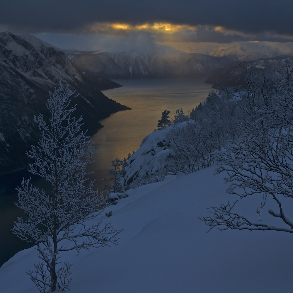 Fantastisk lys over Sognefjorden