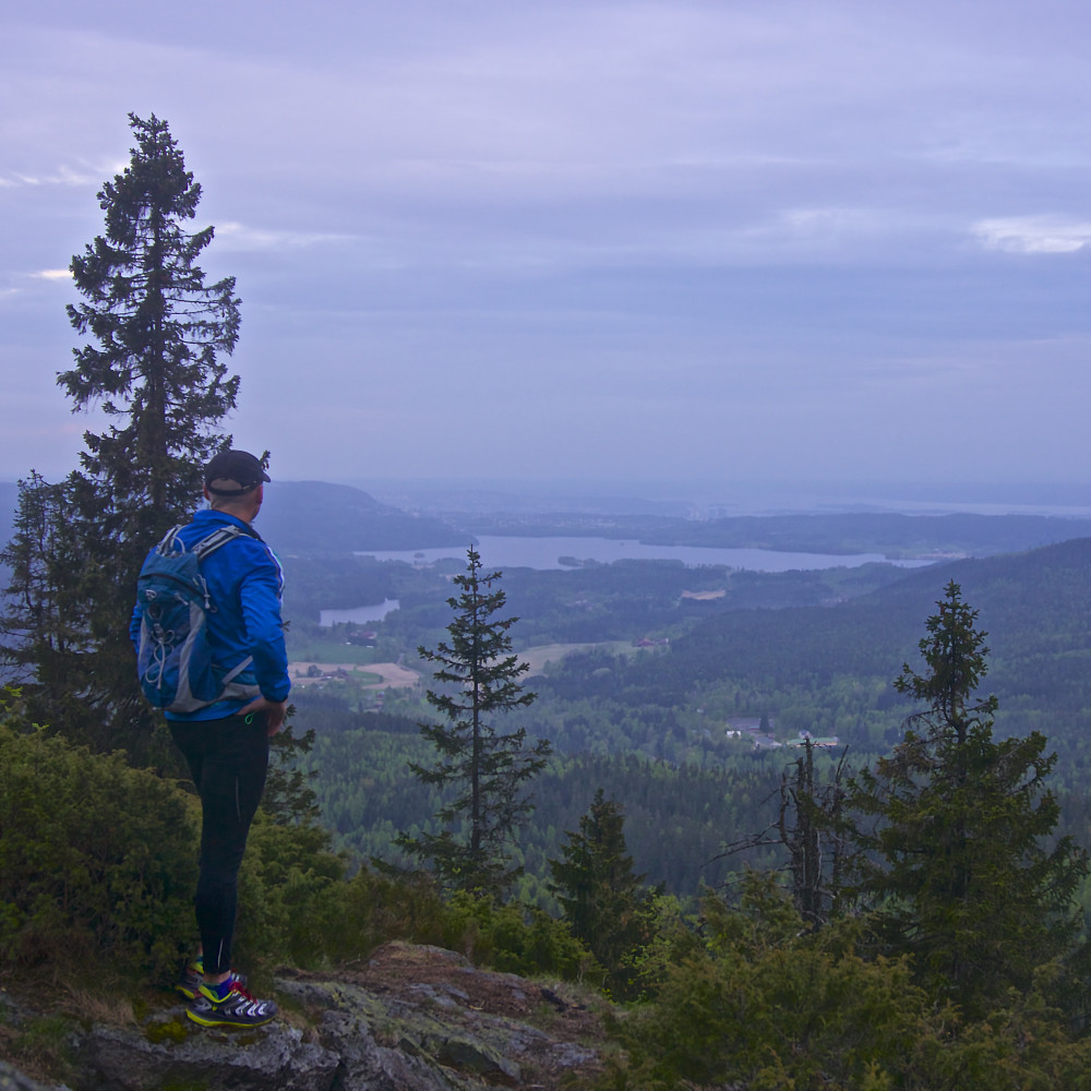 Utsikt fra utsiktspunktet på Gaupekollen mot bl.a. Maridalsvannet