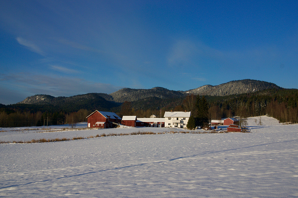 Maridalsalpene sett fra Sandermosveien