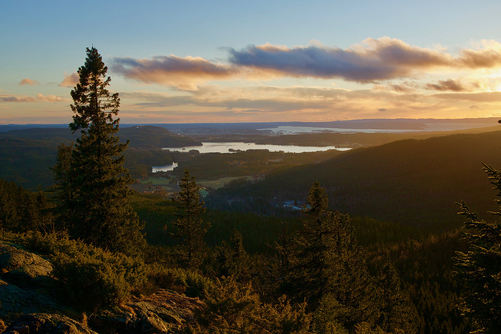 Utsikt fra punktet nedenfor Gaupekollen