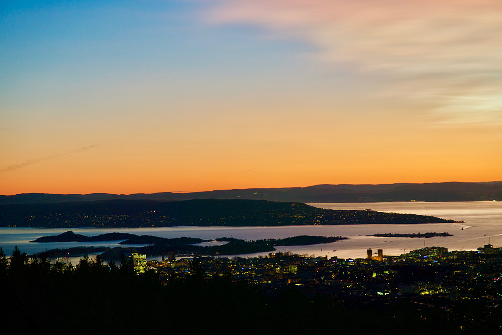 Oslo sett fra Grefsenkollen på returen