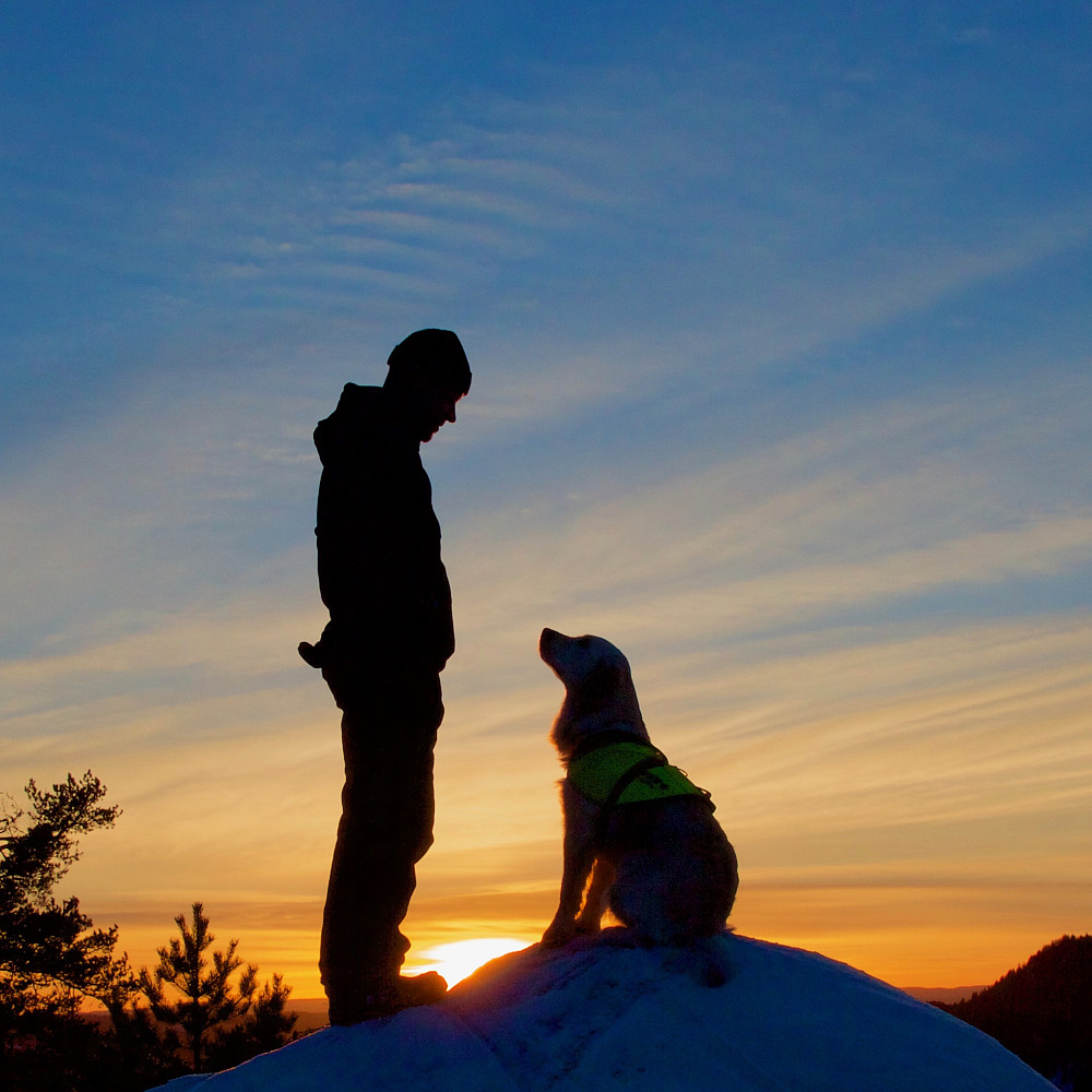 Luna og Henrik på Djupdalsåsen