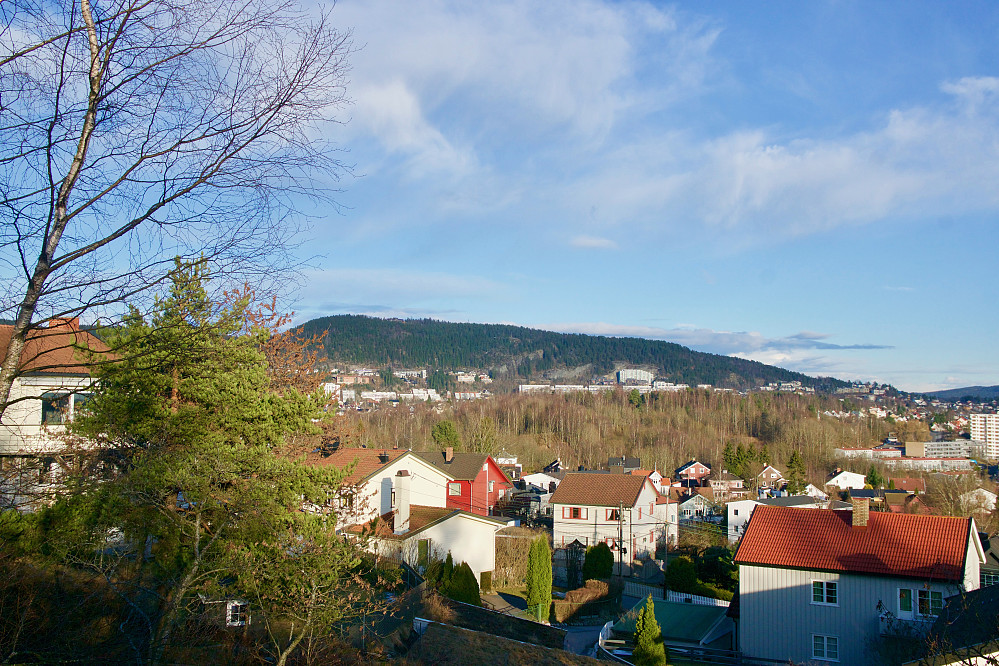 Utsikt fra Korsvolltoppen mot Grefsenkollen