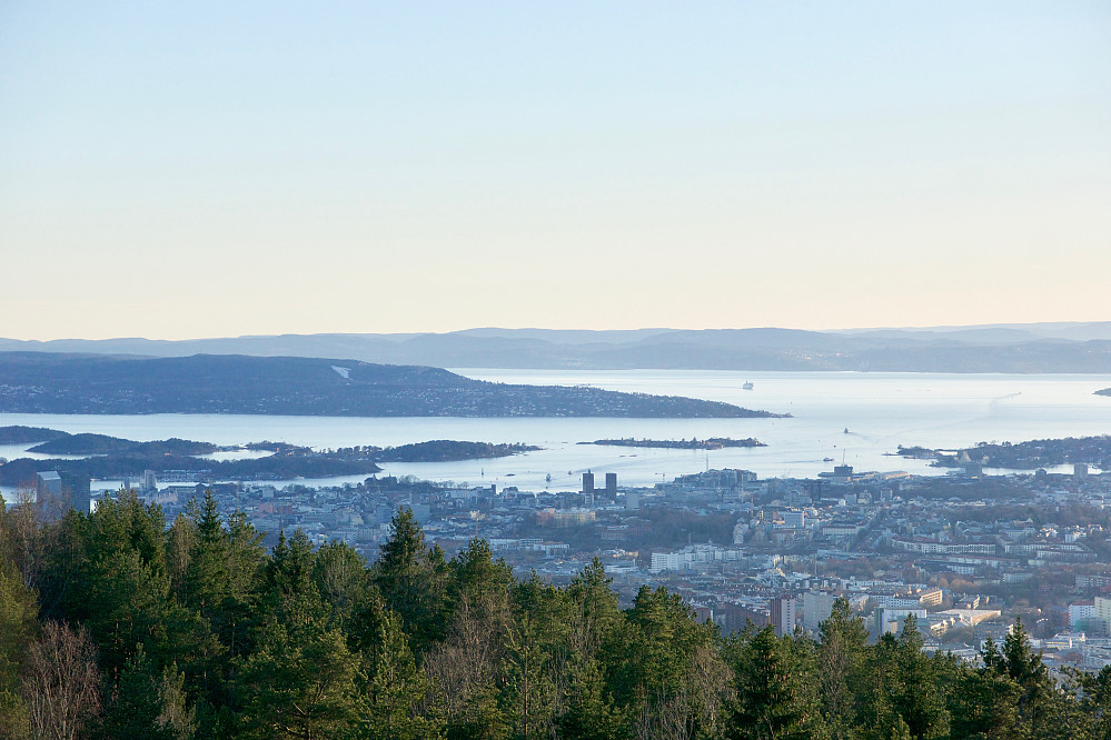 Utsikt fra Grefsenkollen mot Oslofjorden