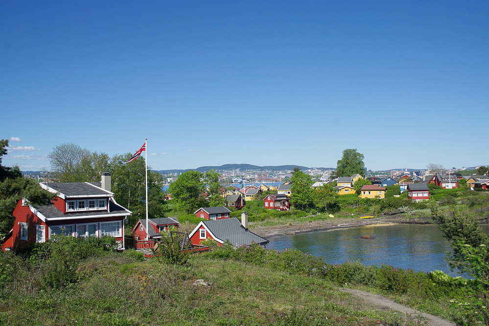 Utsikt fra Nakkholmen i retning Oslo