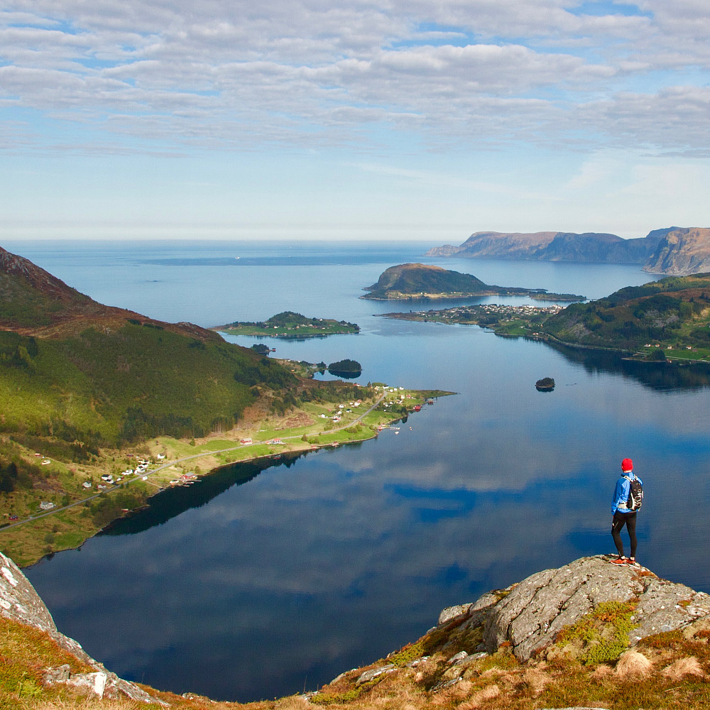 Moldefjorden og Selje sett fra Tua