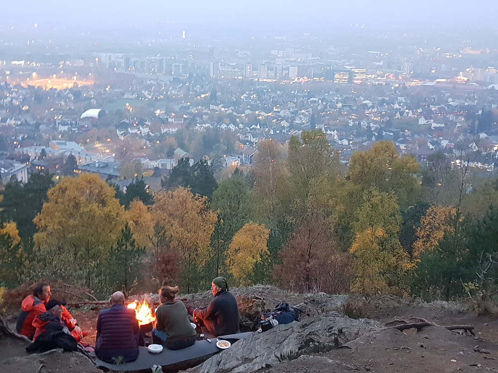 Utsikt over Oslo, fra et av utsiktspunktene nedenfor Grefsenkollen