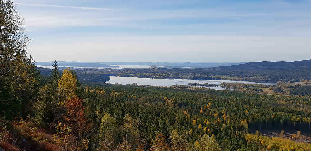 Maridalsvannet og deler av Oslofjorden sett fra Barlindåsen utsiktspunkt