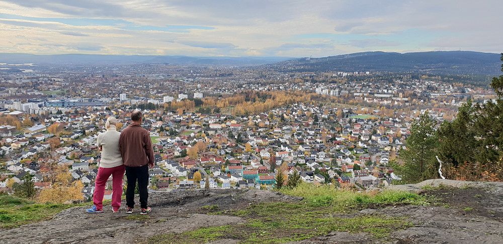Utsikt over Oslo, fra et av utsiktspunktene nedenfor Grefsenkollen