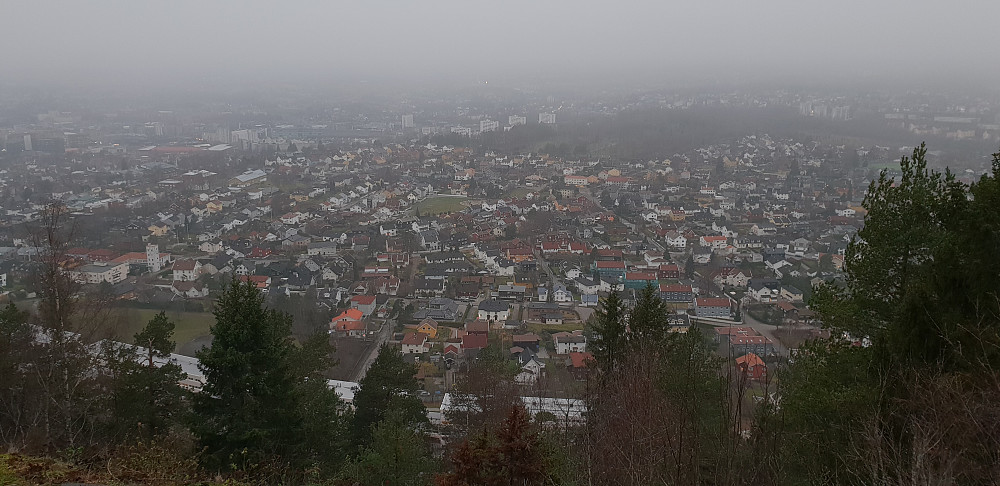 Grefsen/Kjelsås sett fra et av utsiktspunktene nedenfor Grefsenkollen