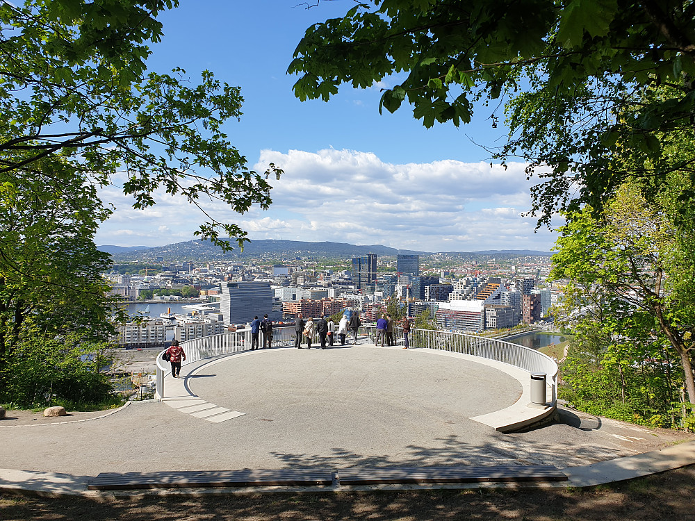 Oslo sett fra utsiktspunktet ved Ekebergrestauranten