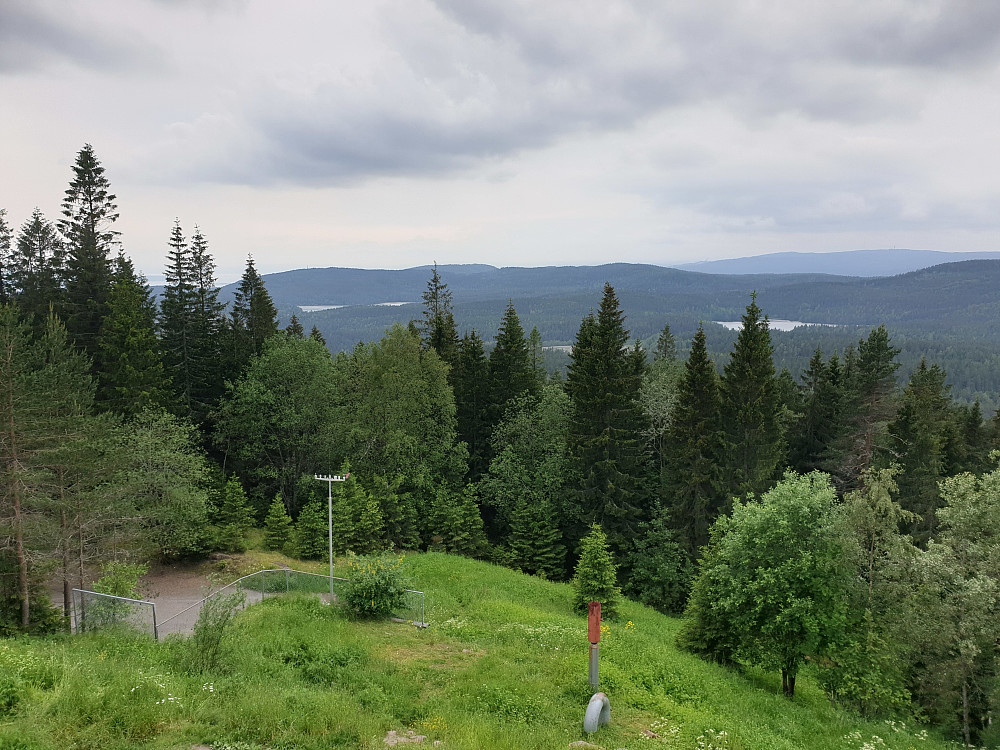 Utsikt fra utsiktstårnet på Røverkollen