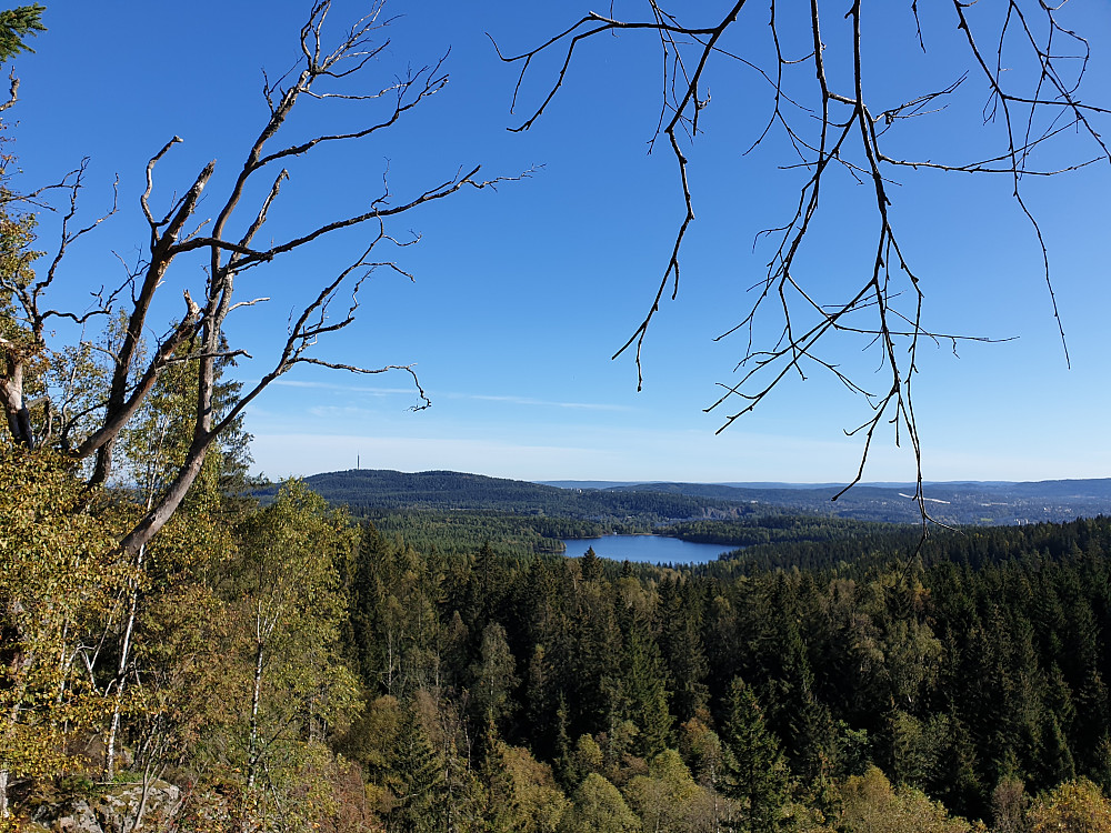 Bl.a. Røverkollen sett fra Storhaug