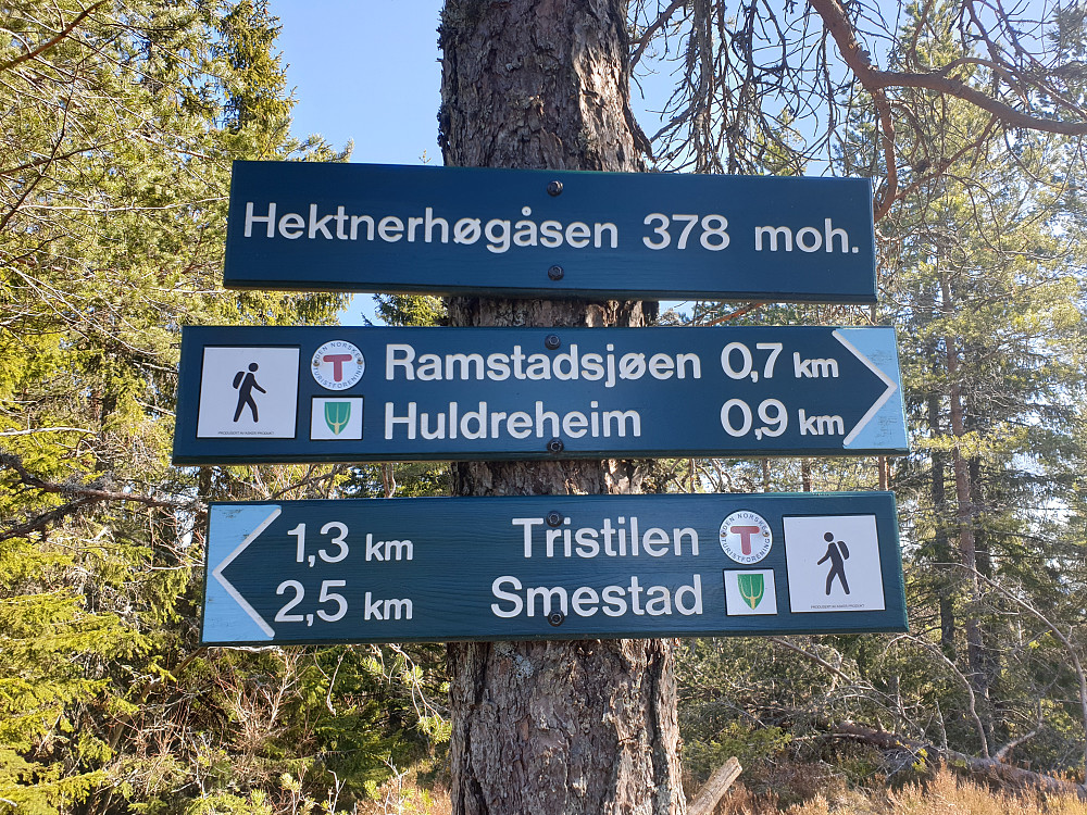 Skilting på Hektnerhøgåsen