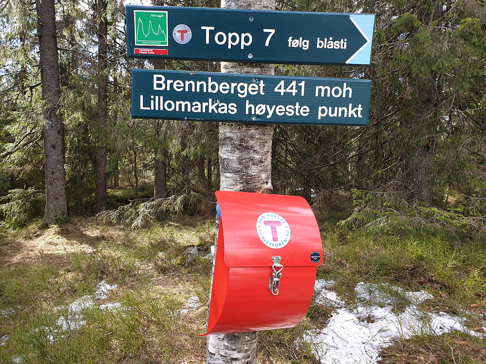 Brennberget, den høyeste toppen i Lillomarka