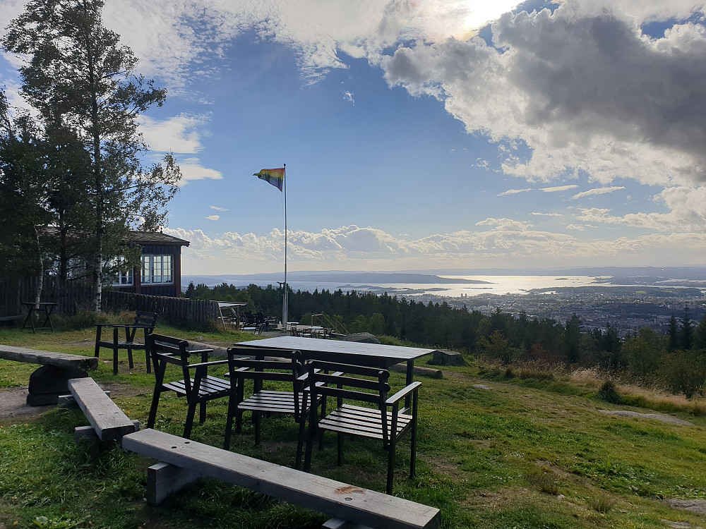 Klassisk utsiktsbilde fra Grefsenkollen