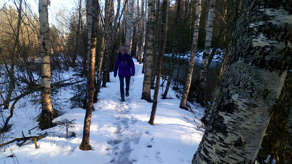 Fortsatt litt snø og is att.