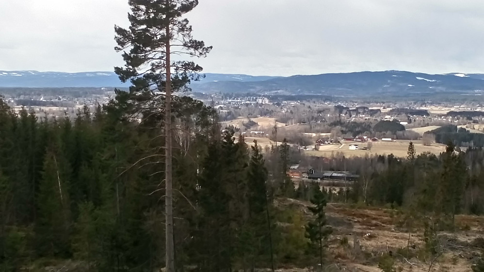 Utsikt vestover