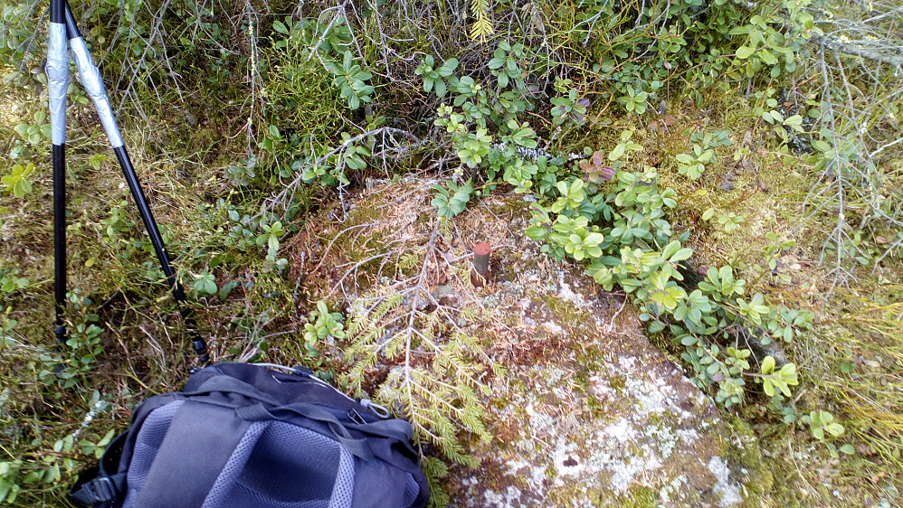 Fant en bolt i fjellet --- så da var jeg vel på rett plass.