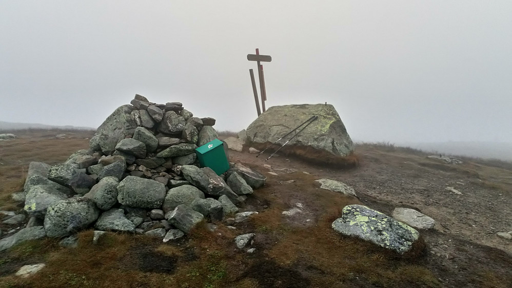 Ikkje den helt store utsikten fra Kriksfjellet i dag.