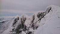 Snøhettatraversen, sett fra litt innenfor Stortoppen