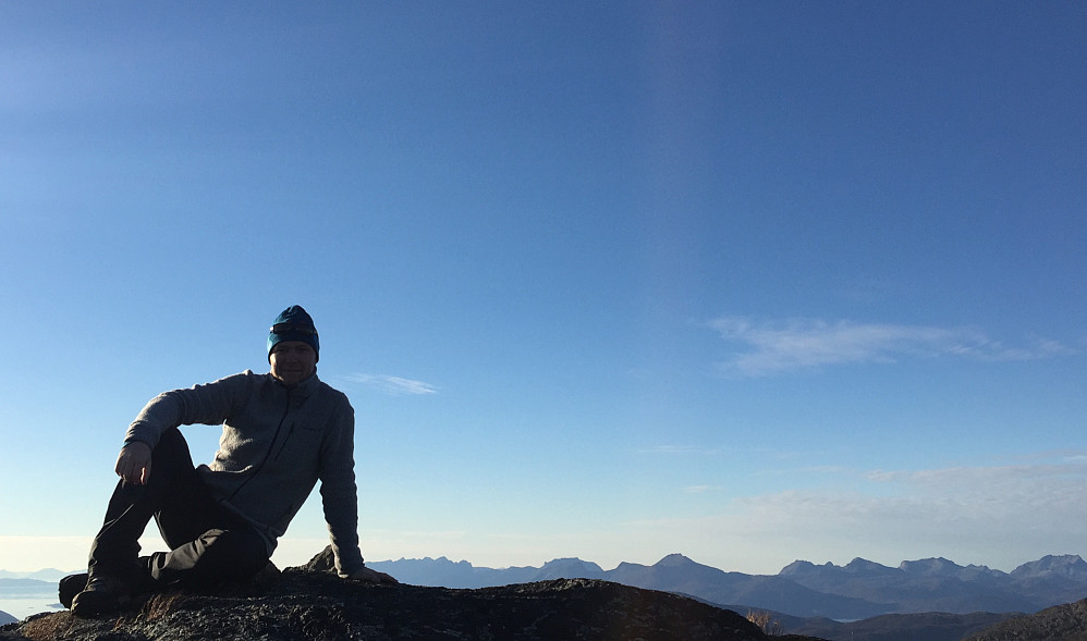 Fjellfie med selvutløser på iPhone ;-)