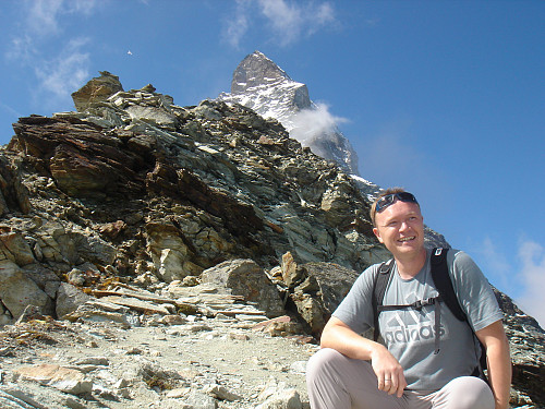 Matterhorn i bakgrunn