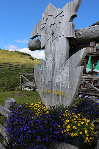 sign on oberhutte am see