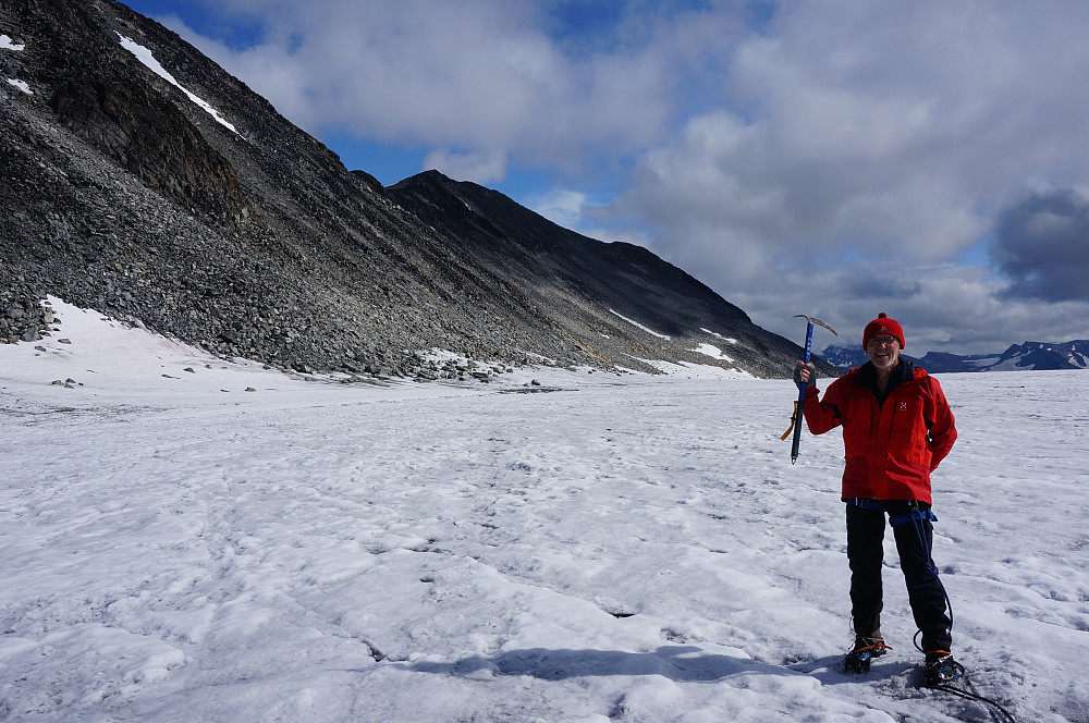 Odd på toppen av Hellstugubreen.