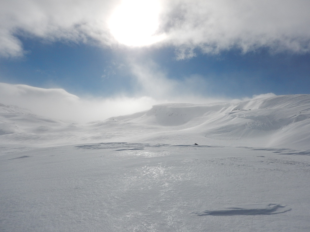 Vi har byrja på fjellet Krekahøgdi.