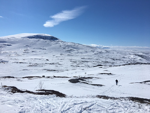 Utsikt mot Storkluken. Den turen tok vi litt senere.