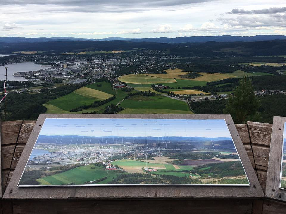God utsikt over Steinkjer.
