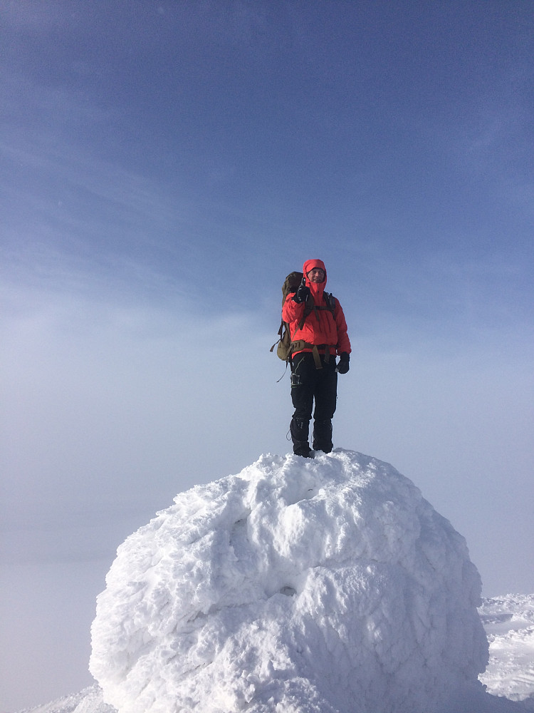 Artig vintervarde på toppen av Stor-Svuku. Jeg måtte bare opp på den. 
