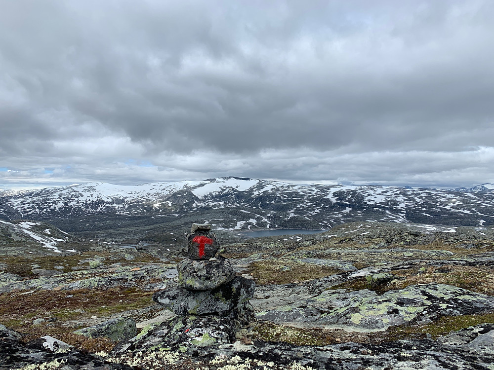 Ny T-varde med majestetiske Liabrekulen i bakgrunnen. Skulle gjerne brukt tid på å utforske Breheimen bedre!