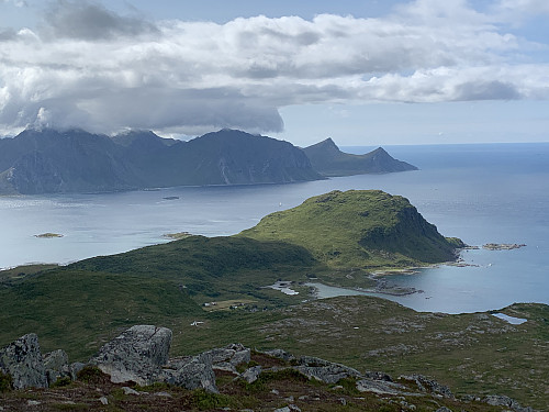 Neste topp er Vêrbergen, men det er litt vanskelig å se løsningen.