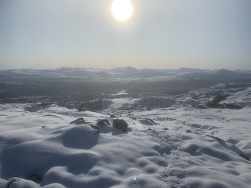 Flott høstvær og sol over Trollhetta.