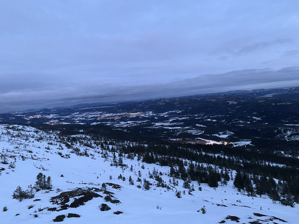 Flomlys i alpinanlegget.