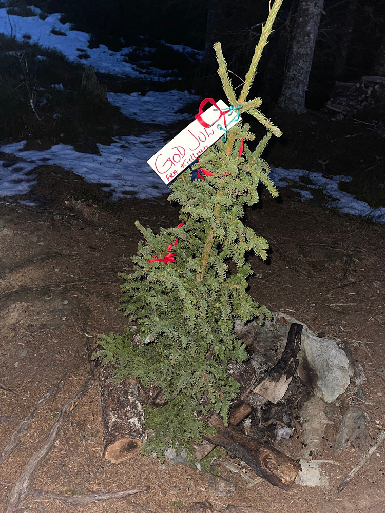 Julepynting på toppen..