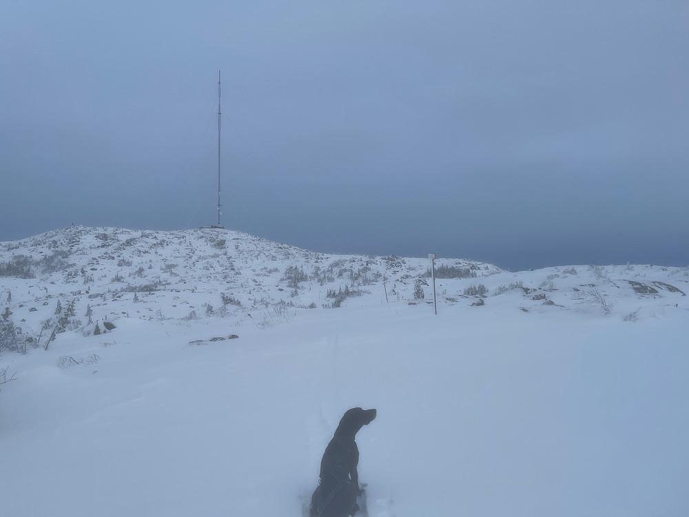 Atlas og antenna på toppen.