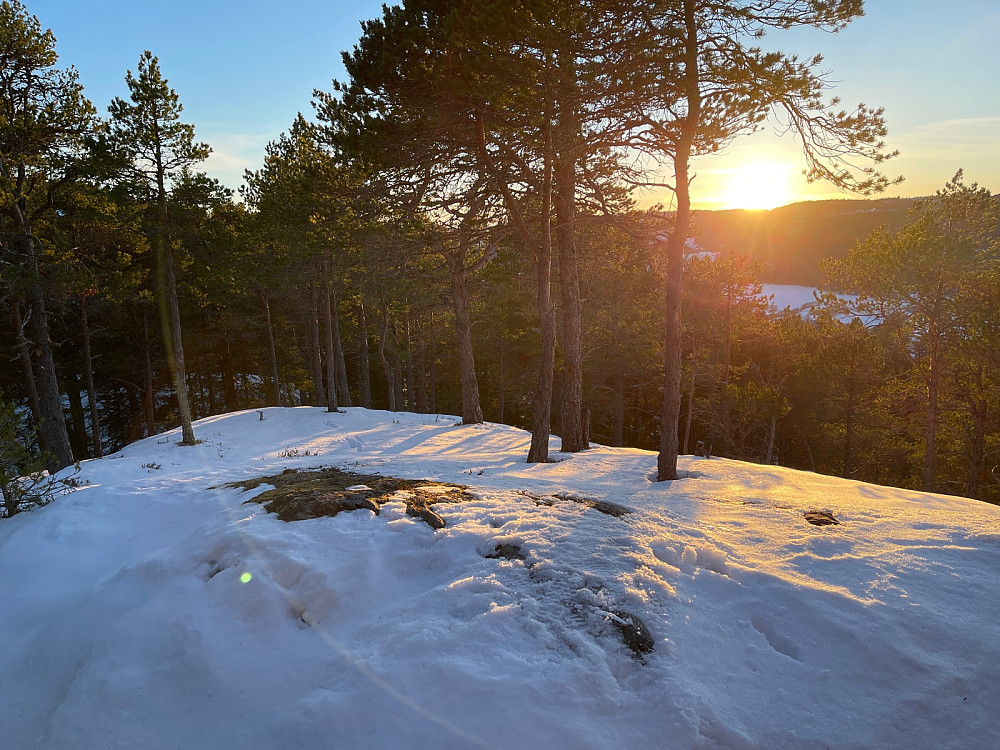 Lav sol over Sjetnåsen nord