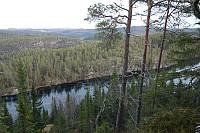 Utsikt fra Lyarberget i nordlig retning.