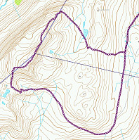 GPS-log fra skitur til Svarthetta (mot klokka).