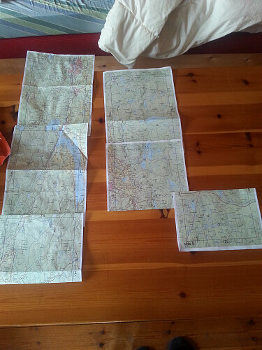 Planlegging av dagens rute.