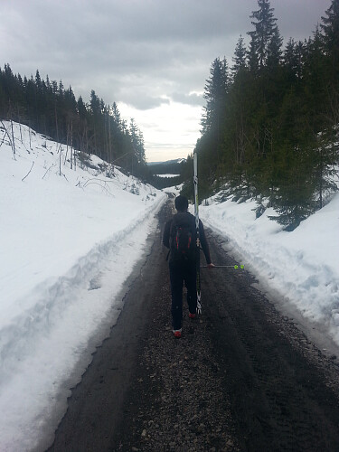 Skiløypa forsvant, men dukket opp igjen etter et par km.