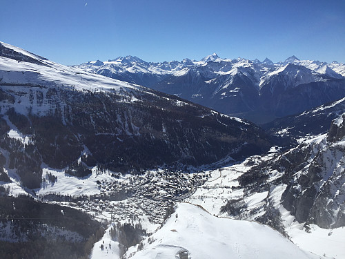 Fra Gemmipass ned mot Leukerbad.