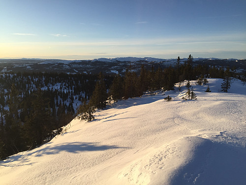 Fra Dalavardin (988 m) med utsikt vestover.